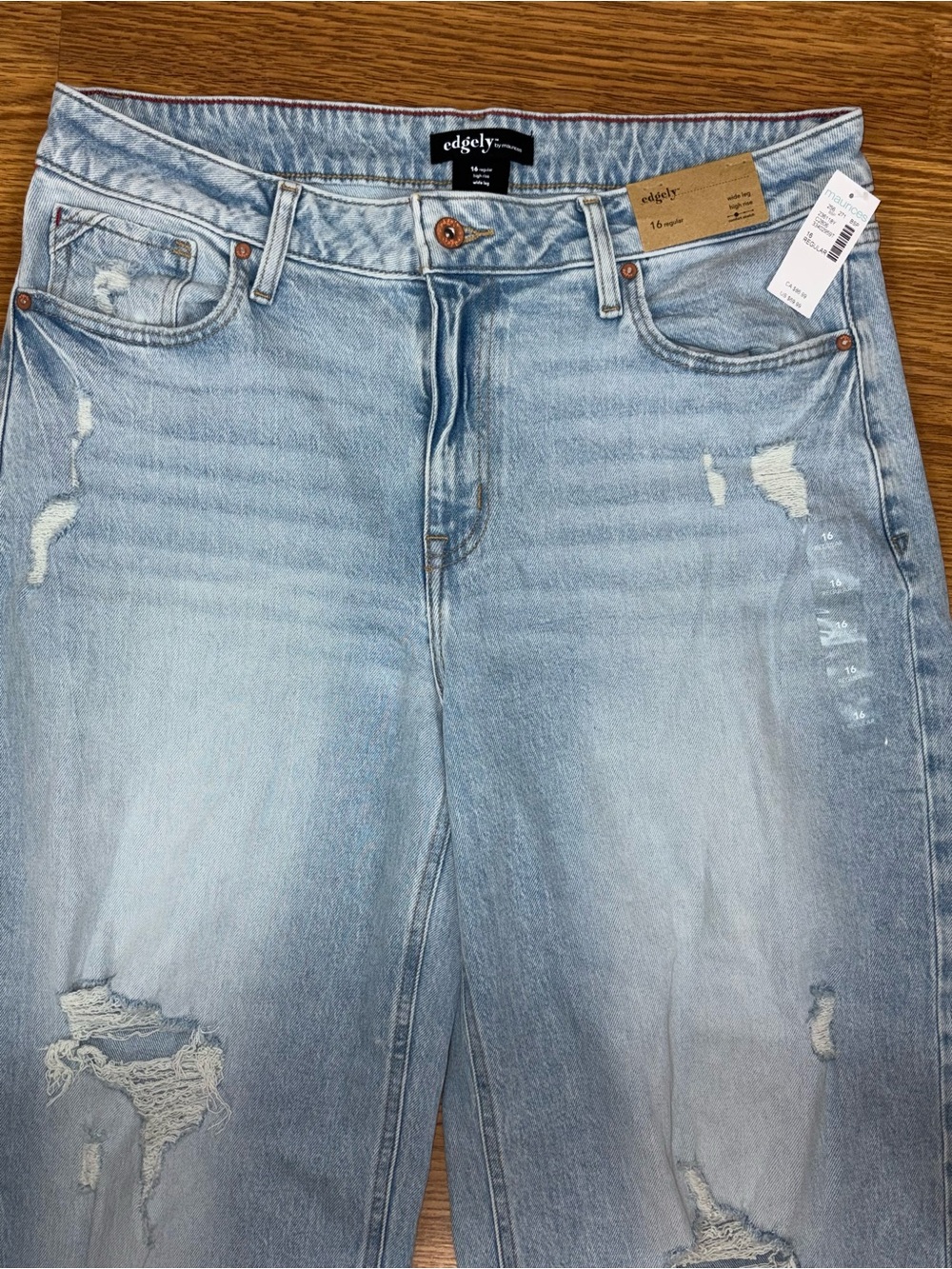 Funky New Edgely High Rise Ripped Jeans - Picture 3 of 5